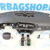 Airbag kit - Tableau de bord noir avec volant à 4 branches Audi A6 4G avec petites ceintures (2011-2018) – Image 2