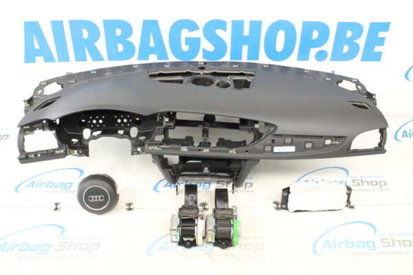 Airbag kit - Tableau de bord noir Audi A6 4G avec petites ceintures (2011-2018)