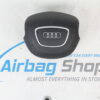 Airbag kit - Tableau de bord noir avec volant à 4 branches Audi A6 4G avec petites ceintures (2011-2018) – Image 4