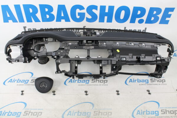 Airbag set - Dashboard black with white stitches Mercedes X Class W470 (2017-2020)