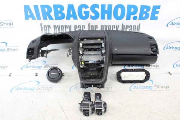 Airbag set - Dashboard black with white/black stitches Alcantara Jaguar F-Type (2013-2024)