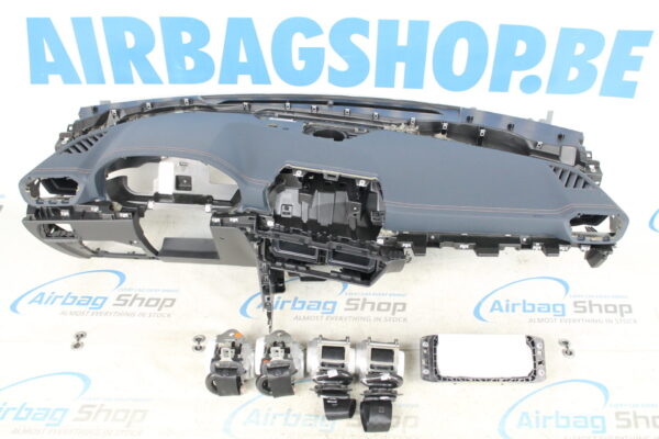 Airbag set - Dashboard blue speaker and orange stitches Cupra Leon (2020 - ...)