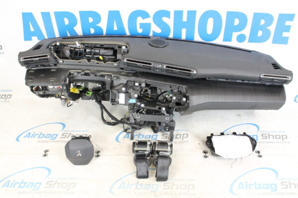 Airbag kit - Tableau de bord avec garniture, haut-parleur, et couture orange Peugeot 508 (2018-...)
