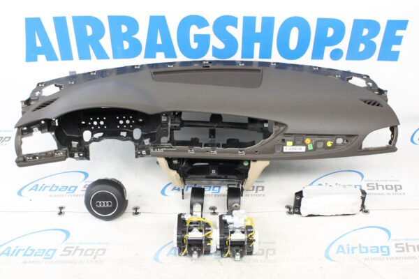 Airbag set – Dashboard bruin beige speaker grote gordels Audi A6 4G (2011-2018)