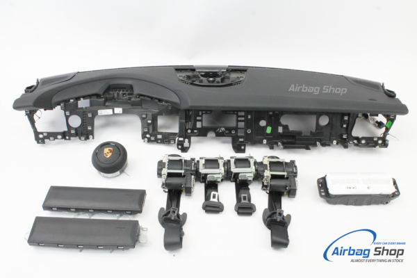 AIRBAG SET - Dashboard zwart structuur met speaker PORSCHE TAYCAN (2019-...)