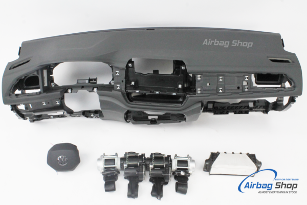 Airbag set - Dashboard grey with stitches facelift Volkswagen T-Roc (2017-...)