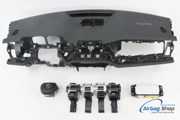 Airbag kit - Tableau de bord noir avec structure et haut-parleur Skoda Kodiaq (2024-...)