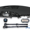 Airbag kit - Cruscotto nero HUD con speaker e cucitura bianca BMW X1 U11 (2022-...) - immagine 2