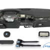 Airbag kit - Cruscotto nero in pelle HUD con speaker e cucitura grigia BMW X5 G05 (2018-...) - immagine 2