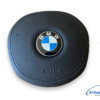 Airbag kit - Cruscotto nero in pelle HUD con speaker e cucitura grigia BMW X5 G05 (2018-...) - immagine 6